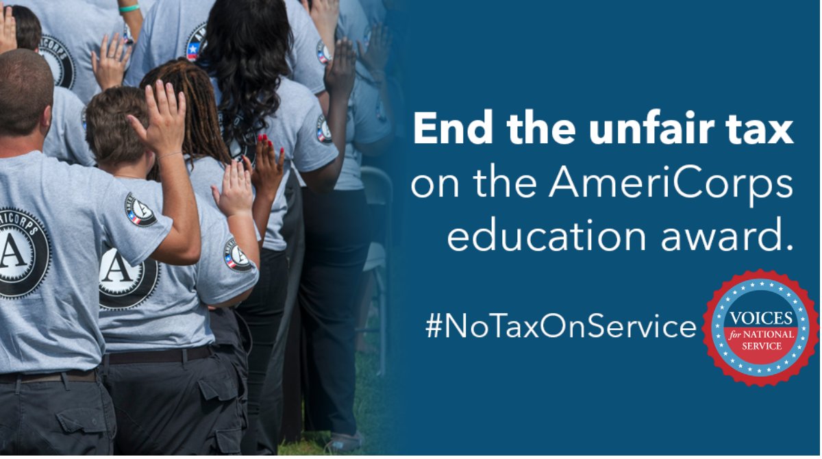 .<a href="/AmeriCorps/">AmeriCorps</a> was designed to provide a path to economic &amp; educational opportunity for those who serve. But alums are being hit by an unanticipated tax that is causing financial stress. Thanks <a href="/SenatorBennet/">Michael Bennet</a> <a href="/SenBillCassidy/">U.S. Senator Bill Cassidy, M.D.</a> <a href="/RepJohnLarson/">Rep. John Larson</a> &amp; <a href="/RepDonBacon/">Rep. Don Bacon 🇺🇸✈️🏍️⭐️🎖️</a> for saying #NoTaxOnService!