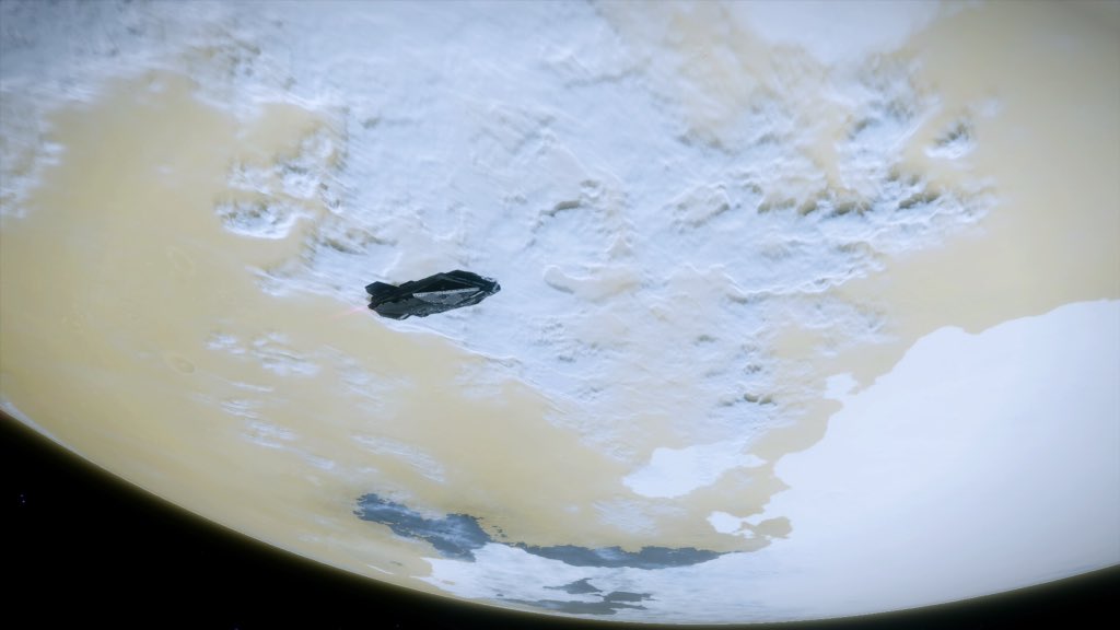 Niibl's tweet photo. Day 1100 -Expedition Aqua
Me alone in the Black
Just over 2500 Ls out from a class A sun, a terraformable HMC. Initially it appeared that many of its bodies of water were icebound, however a vast ocean emerges from the darkside
@EliteDangerous
@MissionFarsight
#StellarScreenshots https://t.co/TODHPQqRBB