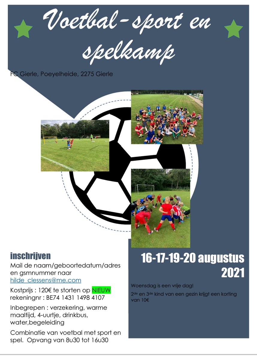 jovlille's tweet photo. Voetbal sport en spel kamp in Gierle! https://t.co/d2oSJNiLnP