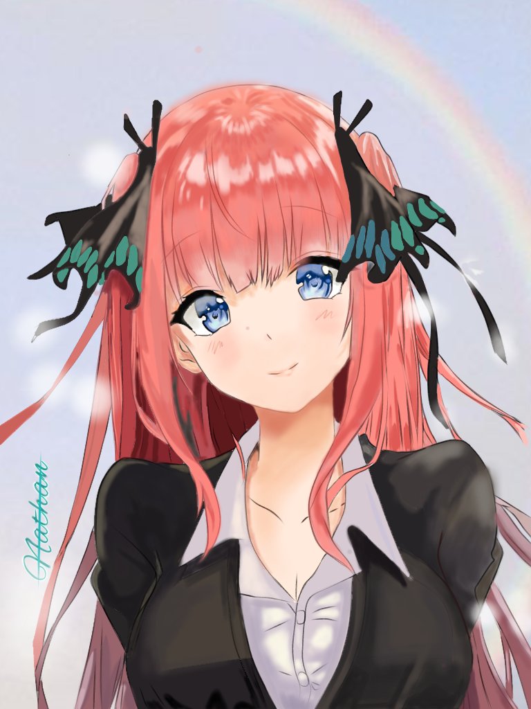 NathanWalker_97's tweet photo. My 1st digital art. โฅ๏ธ
#DigitalArtist #digitalartwork #digitalpainting #ibisPaintX #fingers #phone #withreference #anime #NakanoNino #waifu #first https://t.co/Pus56aH9ZL