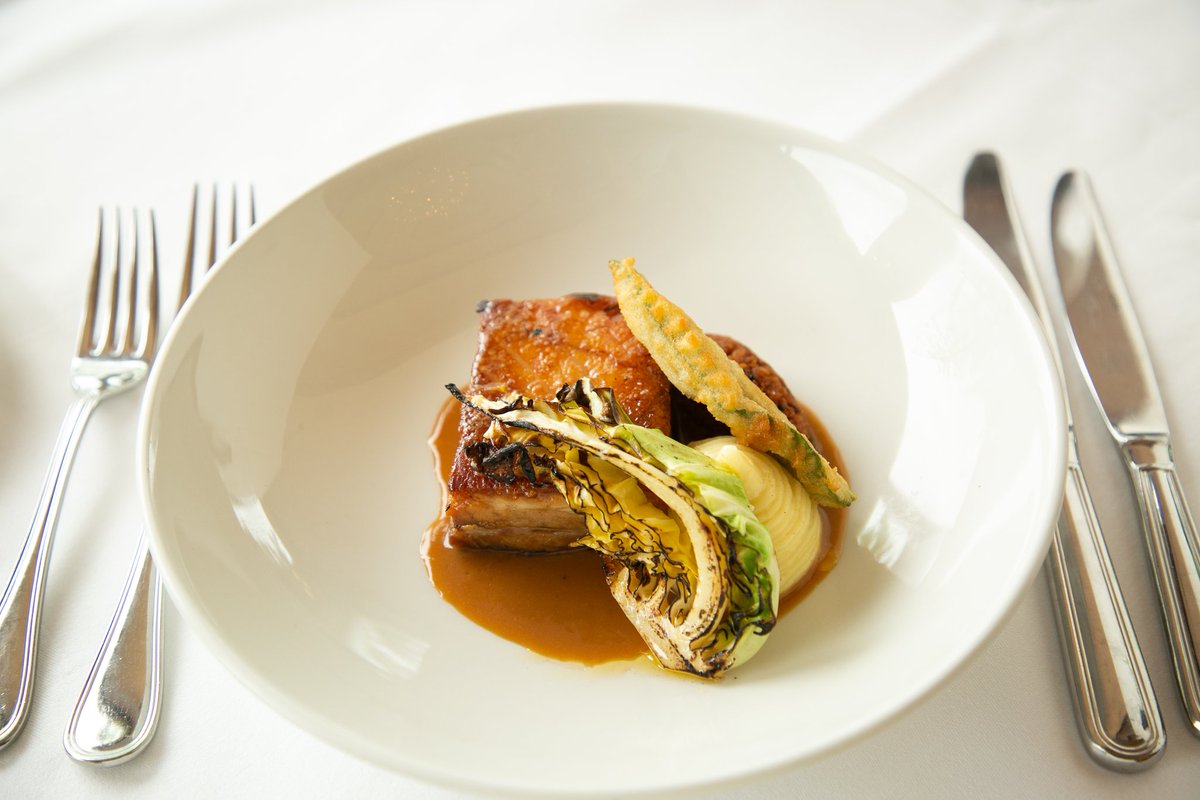 Colin McKee (@chefcolinmc) on Twitter photo Confit Belly of Pork, Smoked Sausage, Hispi Cabbage, Caramelised Cream, Sage, Irish Cider @HarveysPoint <a href="/harveys1989/">Harvey's 1989</a> Confit Belly of Pork, Smoked Sausage, Hispi Cabbage, Caramelised Cream, Sage, Irish Cider @HarveysPoint <a href="/harveys1989/">Harvey's 1989</a>