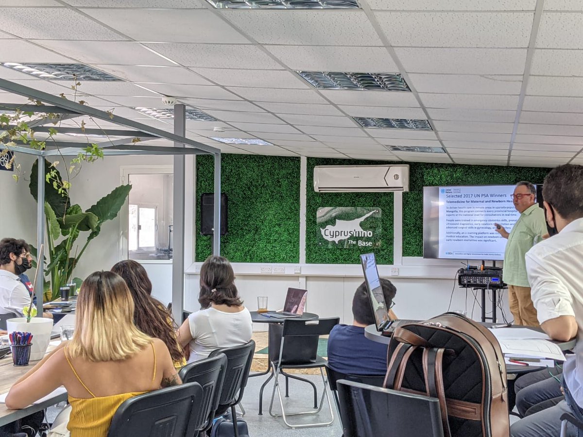 CyprusInno's tweet photo. 26 social innovators, 13 teams, 6 expert trainers, 2 babies, 1 magician🕴🪄. The Phase 3 weekend Bootcamp of CyprusInno’s SDG #Innovation Pre-#Accelerator Programme at The Base by CyprusInno was an absolute blast 🚀. A welcome back to live, in-person events (with restrictions)😷 https://t.co/sNXzFNVRBH