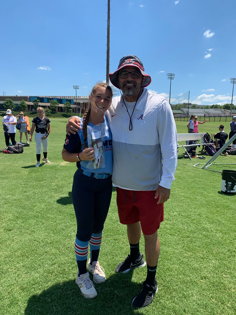 Great week at Alabama’s softball camp.  Thanks Coach Murphy for the tools and instruction I can use with my Mustang Seymour Team.  I received the Offensive MVP for my team-sporting my new batting gloves. <a href="/AlabamaSB/">Alabama Softball</a> <a href="/UACoachMurphy/">Patrick Murphy</a> <a href="/USG727/">USG</a> <a href="/MustangsSeymour/">Tampa Mustangs Seymour</a> <a href="/ExtraInningSB/">EXTRA INNING SOFTBALL</a>