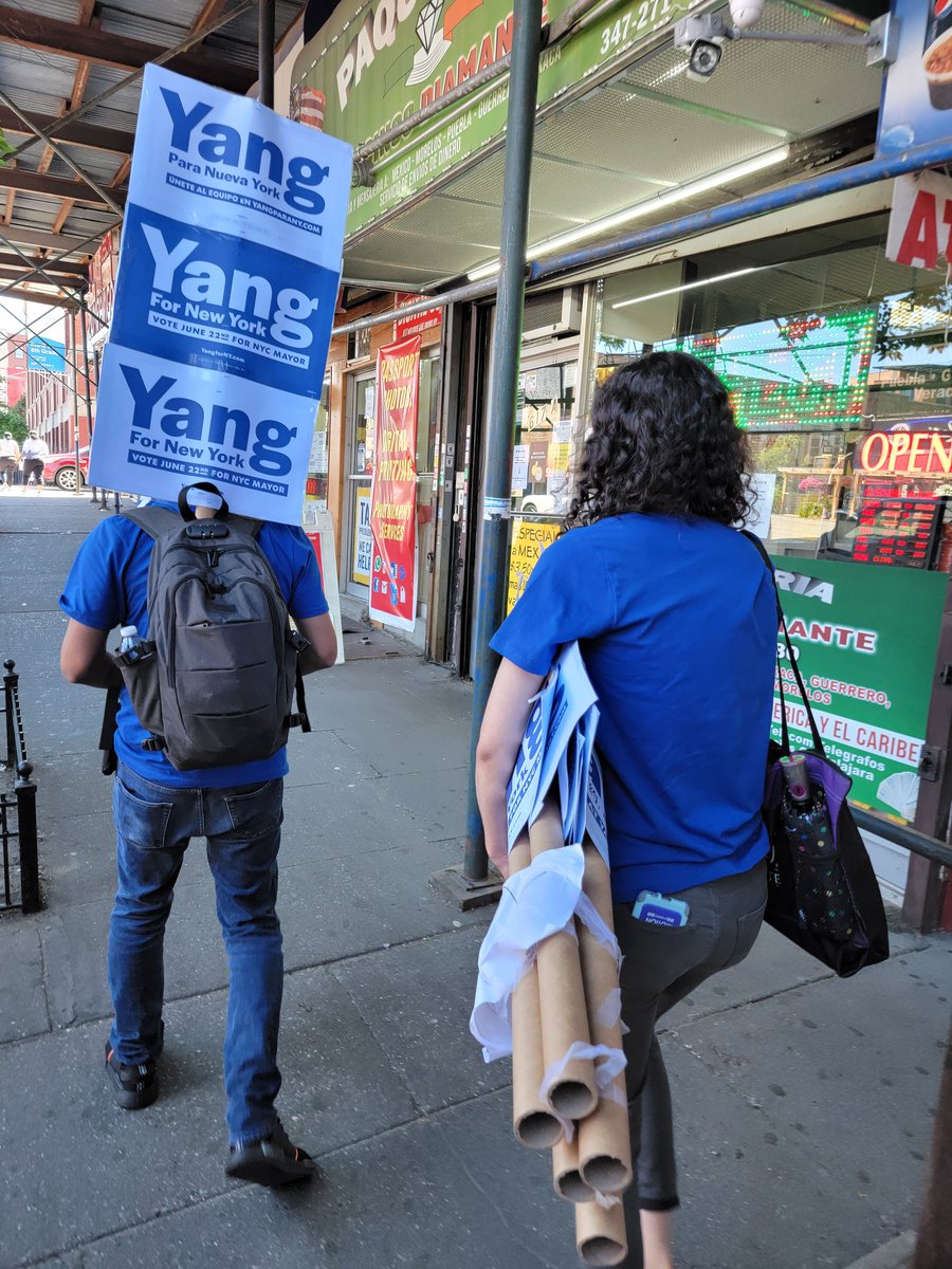 ZarMarquez's tweet photo. On our way to the rally to cheer @AndrewYang for the last debate! #VoteYang https://t.co/5D7cxDO8fY