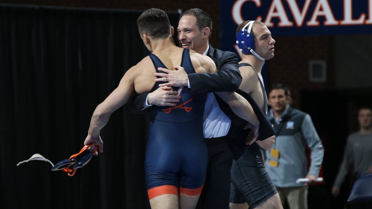 UVAWrestling's tweet photo. The roar of the crowd. Championships claimed. Trophies awarded. NCAA berths locked up.

We're excited to be hosting the ACC Wrestling Championships again next season. Start making plans to be there on March 6, 2022.

#GoHoos 🔶🔷 | #TheVirginiaWay ⚔💪 https://t.co/w6yP3xcQSD