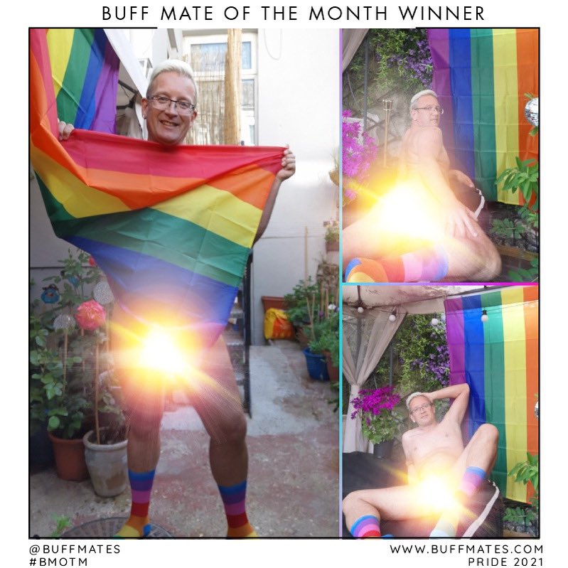 BUFFMATES's tweet photo. CONGRATULATIONS to our first #pride🌈 BUFF MATE OF THE MONTH WINNER in 2021, @nick_crawford_jepson 
#buffmates #bmotm #bmoty #gaylove #gaypride https://t.co/rEaR0frIms