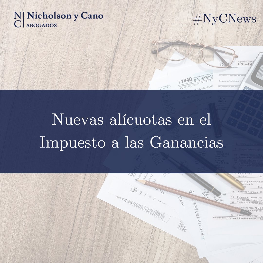 #NyCnews
El Departamento de Derecho Tributario informa sobre las nuevas alícuotas en el Impuesto a las Ganancias -> lnkd.in/eEwCRFZ