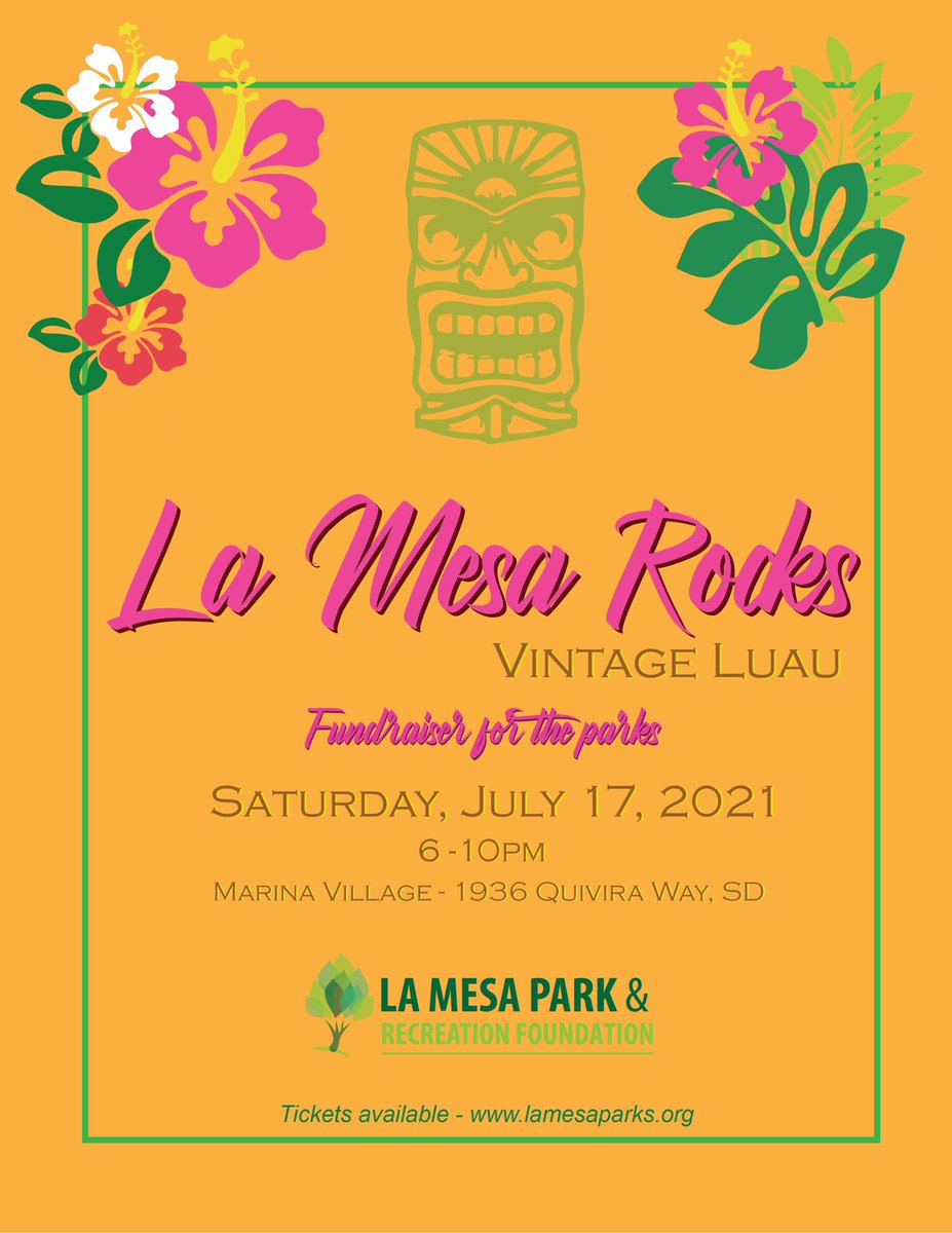 Fundraiser for the Parks!

Buy your tickets now at lamesaparks.org.

#lamesaparks #lamesarocks #lamesasocialclub #lamesaca #marinavillage #lamesaevents
