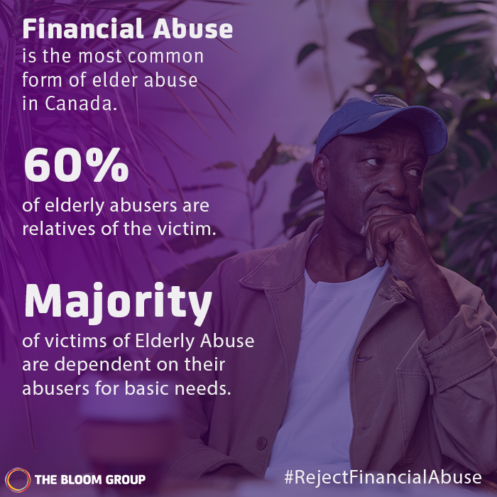 bloomgrp's tweet photo. A significant number of our senior clients have physical and/or mental issues that makes it difficult for them to manage their money, putting them in a position of vulnerability to financial abuse.

Let’s take care and look out for one another.

#elderly #senior  #abuse https://t.co/bp22WiypMl