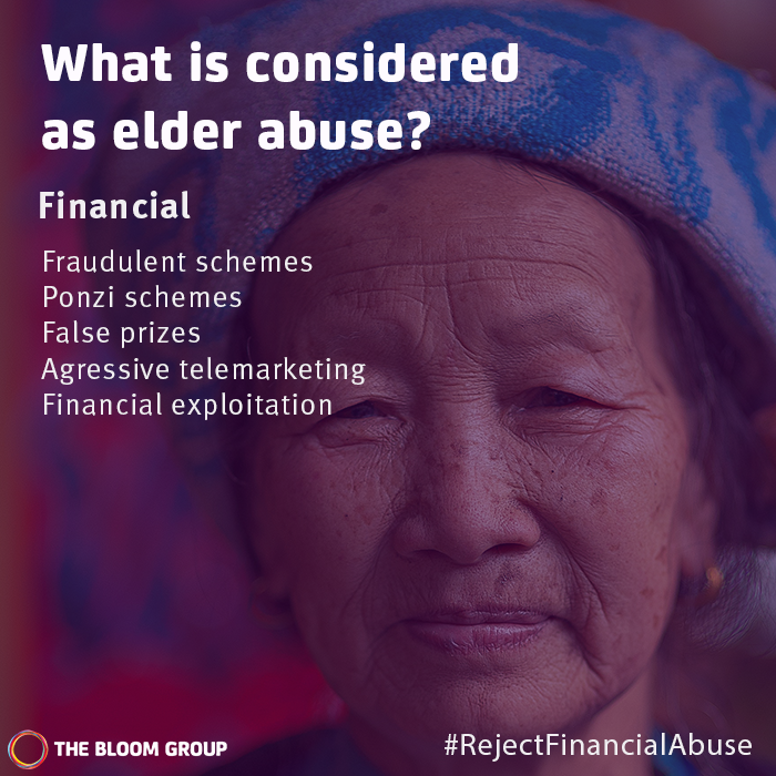 bloomgrp's tweet photo. A significant number of our senior clients have physical and/or mental issues that makes it difficult for them to manage their money, putting them in a position of vulnerability to financial abuse.

Let’s take care and look out for one another.

#elderly #senior  #abuse https://t.co/bp22WiypMl