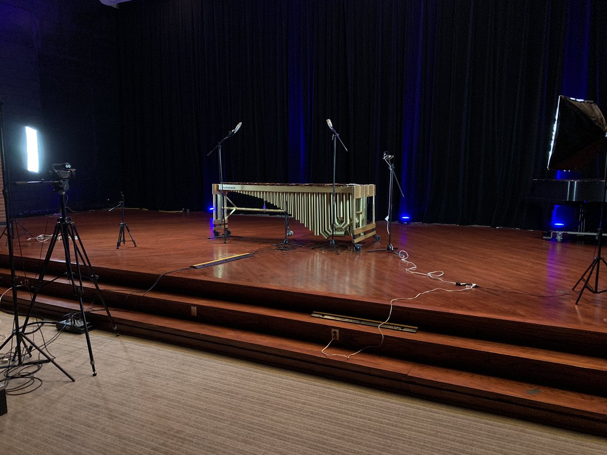 justinbunting's tweet photo. Day 2 of recording: ✅
New videos coming soon! Thanks to Wai-Kay Carenbauer for his expertise.
#marimba #malletech #recording #comingsoon #trevino #sammut #burritt https://t.co/A2Y3rN5xsW