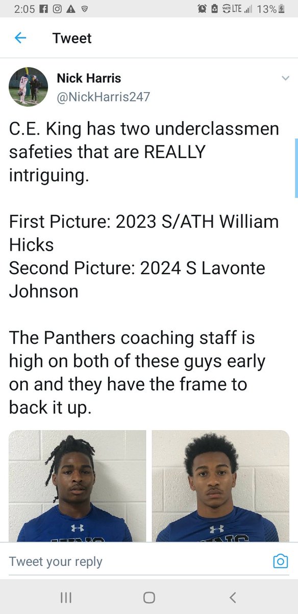 Ljsportstraini2's tweet photo. C.E.KING will be back in the building with that #WAO mind set! @luhvonte29 @william_hicks15 @Teamjohnson21 @LavarJohnson35 @CoachMallard @CEKing_Football @LSUFBrecruiting 
@3naturalN
#LetsGeaux 
#DatPressure https://t.co/P0DiVMpWaL