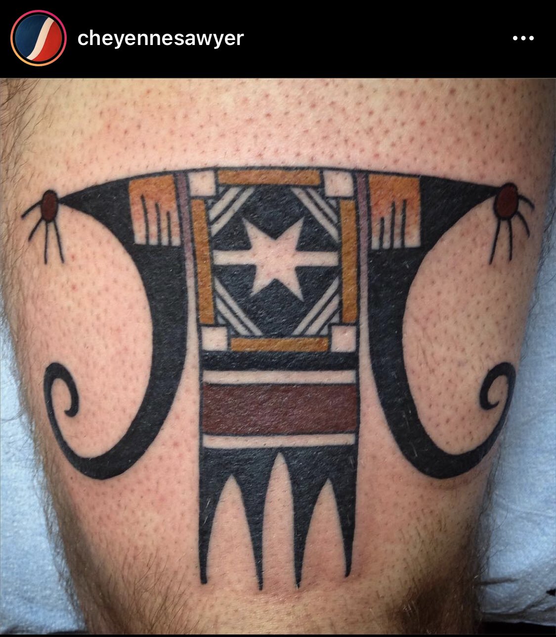 Iyáȟe Mató on X: "Cheyenne Sawyer, (@/cheyennesawyer on ig) is *the* definition of a culture-vulture. He's a white tattoo artist in Portland, Oregon that has made a career out of stealing Native