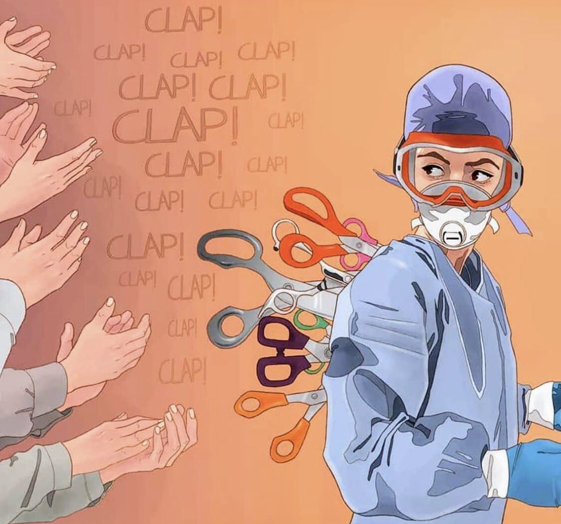 #EnfermeriaAtacada 😢

Somos CIENCIA. 
Somos las profesionales que estamos al lado de las personas 24h/365 días al año en todas las etapas de su vida. 
No tenemos que estar siempre defendiendo nuestra disciplina. 
#EnfermeriaEsCiencia