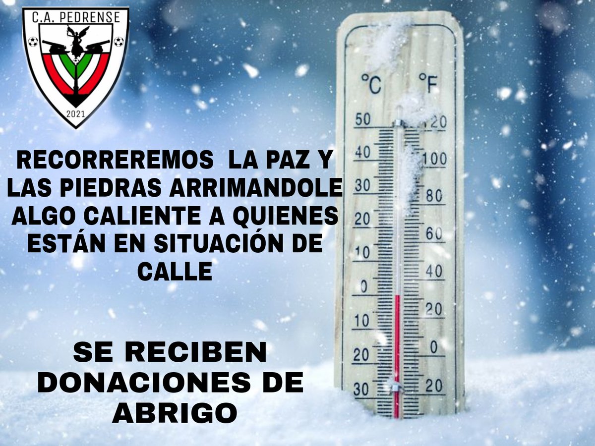 jurisanguinetti's tweet photo. Mañana acércate y dona un abrigo que no usas. @CPedrense https://t.co/9vuUSHwMjF