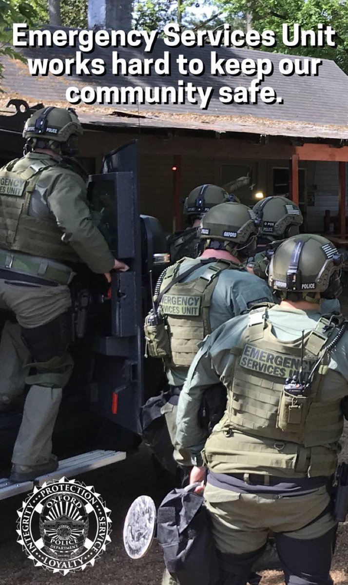 oxfordesu's tweet photo. Equipped, trained, ready to keep our community safe. #ESU #EmergencyServicesUnit #oxfordpd https://t.co/Lmyttow0Vd