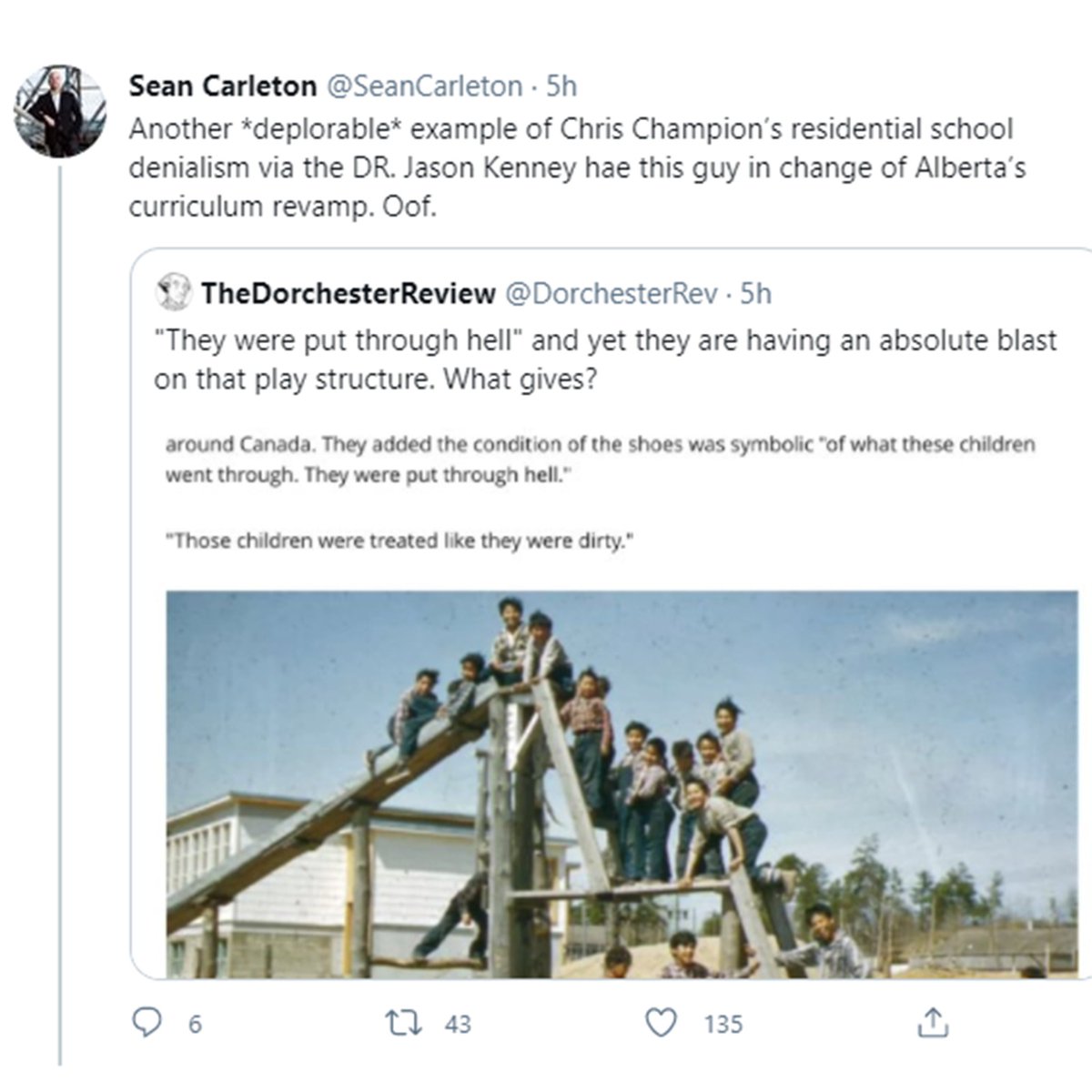 I typically hesitate to share such disgusting and revolting posts, but Albertans should know this was posted by Chris Champion, one of Jason Kenney's closest friends and the man he hired to re-write the K-6 social studies curriculum. The company he keeps, folks. #ableg