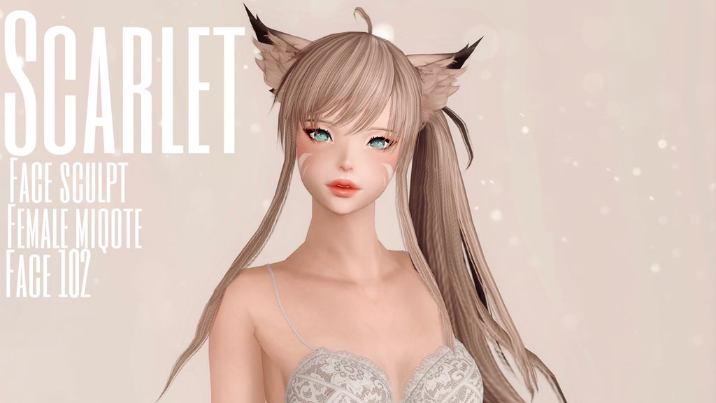 Just released zain another miqote face 4 but will probably now start workin...
