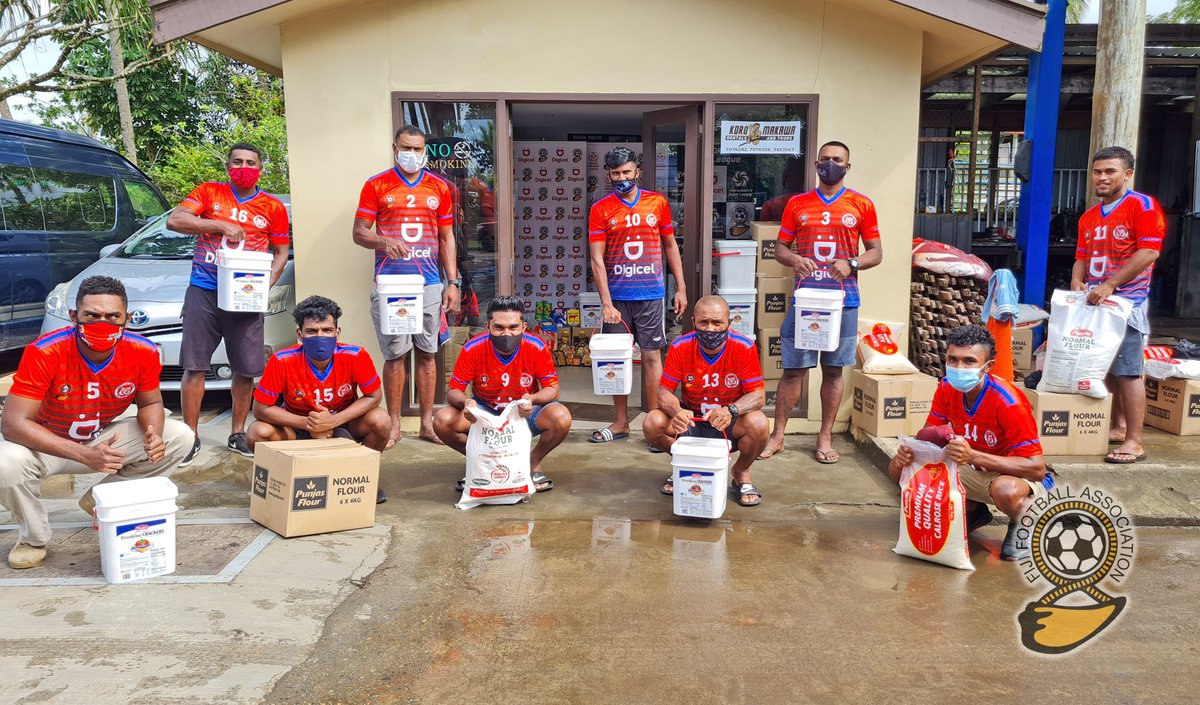 FijiFootball_'s tweet photo. Fiji FA today reached out to the Navua footballers affected by the second wave of Covid-19 pandemic, assisting them with food rations. 
The distribution was led by the Fiji FA Women Vice President Ms. Susan Wise.  
#FijiFootball #Covid19Assistance 
#WeAreInThisTogether https://t.co/TI8IzsjZT2