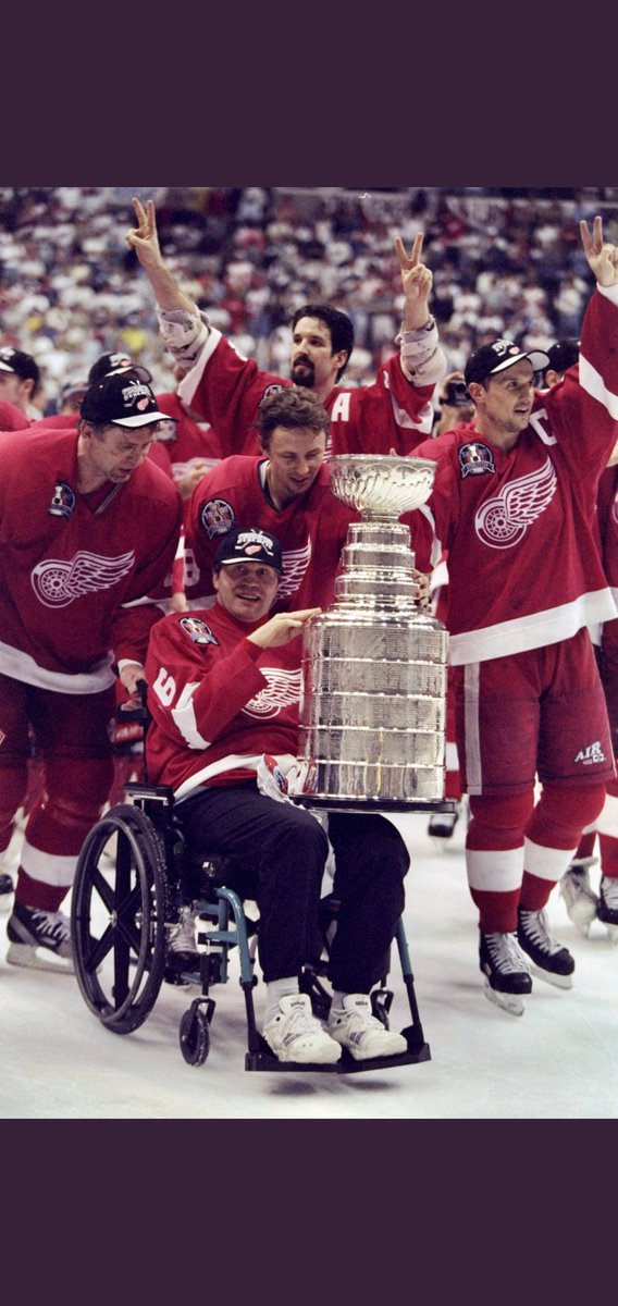 Philip Pritchard (@keeperofthecup) on Twitter photo 23 years ago today 4 future <a href="/HockeyHallFame/">Hockey Hall of Fame</a> members (Yzerman, Shanahan, Fetisov and Larionov) skate with Vladimir Konstantinov after the <a href="/DetroitRedWings/">Detroit Red Wings</a> won their 2nd #StanleyCup in a row <a href="/NHL/">NHL</a> 23 years ago today 4 future <a href="/HockeyHallFame/">Hockey Hall of Fame</a> members (Yzerman, Shanahan, Fetisov and Larionov) skate with Vladimir Konstantinov after the <a href="/DetroitRedWings/">Detroit Red Wings</a> won their 2nd #StanleyCup in a row <a href="/NHL/">NHL</a>