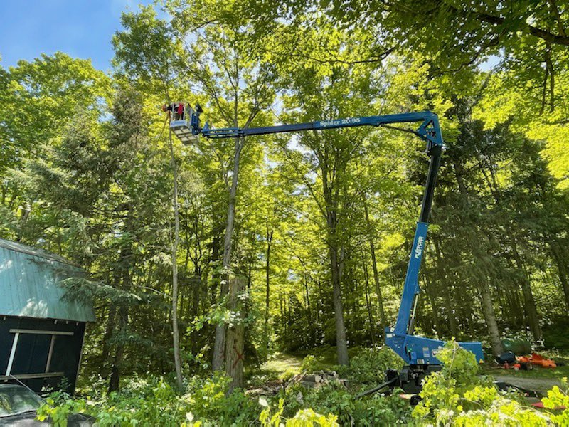 HilltopTreeCare's tweet photo. ☀️🌲👍🏼 #hilltoptreecare #spiderlift #treeremoval https://t.co/GvJdaAbScN