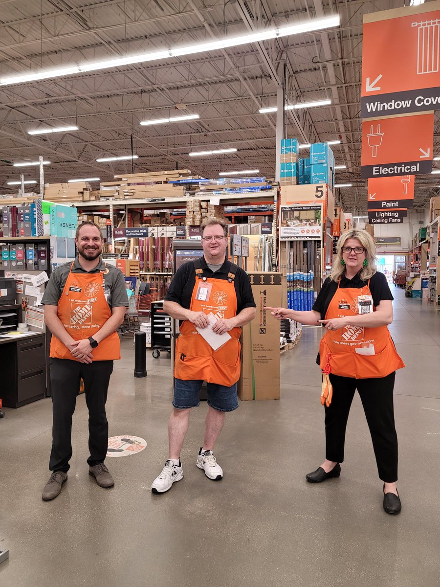 <a href="/jonforeman35/">Jon Foreman</a> and <a href="/TracyKatz13/">Tracy Katz</a> recognizing Steve for being 3rd in sales, 5th in credit out of all Appliance associates in D187, and for having an amazing sales week last week..... let's party! 🎊🎊🎊🕺🏽💃🏽🕺🏽💃🏽 <a href="/BrandonBeachHD/">Brandon Beach</a> <a href="/WestChesterOhHD/">HomeDepot3823</a>