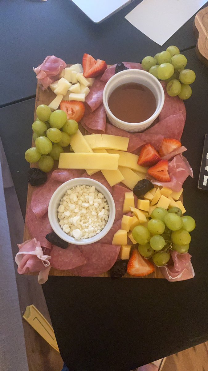 MadiShae2014's tweet photo. What do we do for #teambuilding at #VNation we build charcuterie and cheese boards with professionals!! Loved it, and I think I nailed it!!! https://t.co/TuYE1RGDkh