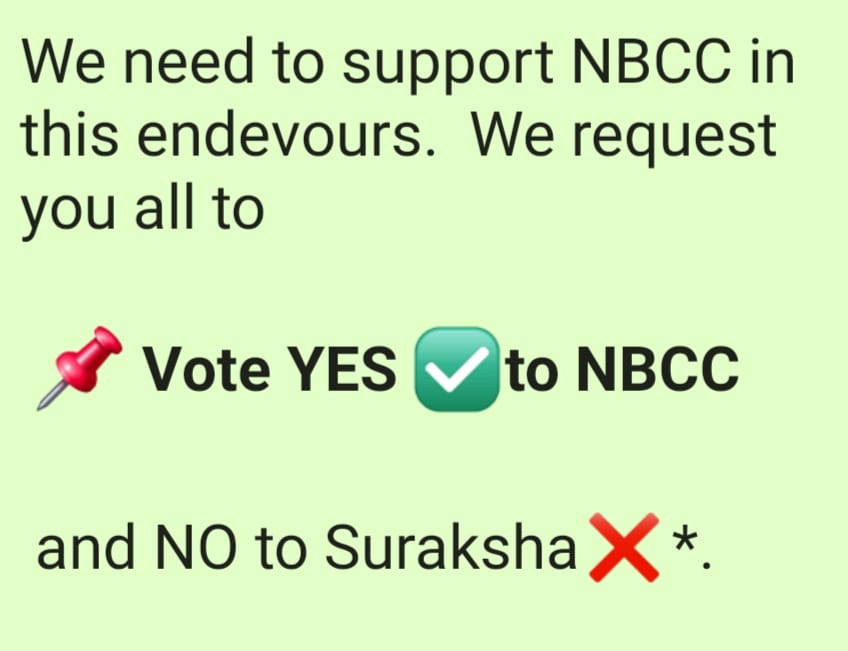 sksuri_india's tweet photo. @OfficialNBCC  हम सभी मकान खरीददार NBCC को वोट कर रहे हैं और उत्सुकता से नतीजे के दिन की प्रतीक्षा कर रहे है ।  @MoHUA_India का भी बहुत आभार जिन्होंने हम मकान खरीदाओं को मकान दिलवाने का बीड़ा उठाया है #YEIDA #HBs #Jaypee #JILresolution https://t.co/p4tdgyLUTd