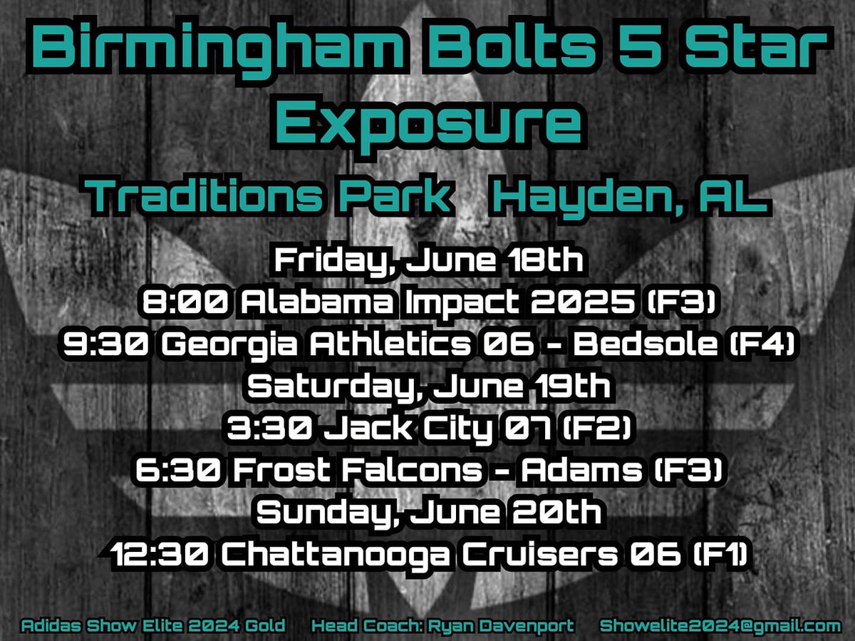 Super excited to play at the Bolts 5 Star this weekend with my team!
@showelite2024 <a href="/AlabamaSB/">Alabama Softball</a> @WeAreSouth_SB <a href="/UWFSoftball/">UWF Softball</a> <a href="/UWA_Softball/">UWA Softball</a> <a href="/TroyTrojansSB/">Troy Softball</a> <a href="/rachelrbrown21/">Rachel Rigney Brown</a> <a href="/NSR_Softball/">NSR_Softball</a>