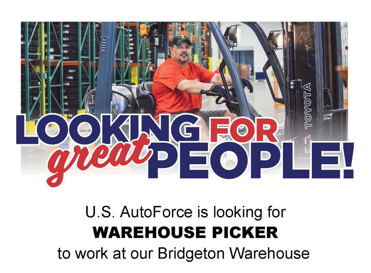 U.S. AutoForce is looking for great people in Bridgeton, MO! We offer competitive pay, benefits on your first day and a $250 bonus bi-weekly for the first eight paychecks! 

Apply Today! careers.usventure.com/us/en/job/USVE…