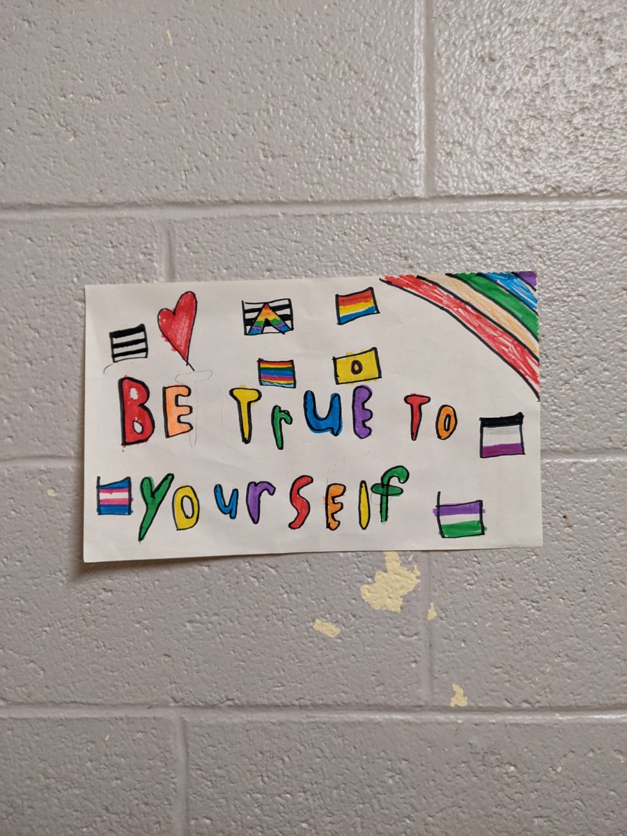 Love seeing all the student made posters around the school 🏳️‍🌈<a href="/StEdwardsSchool/">St.Edward'sSchool 🇺🇦</a> @SISNLESD <a href="/NLESDCA/">NLESD</a>