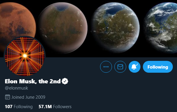 itsALLrisky's tweet photo. Who is this and what did he do with Elon Musk, the 1st? https://t.co/cHe3umMOJd