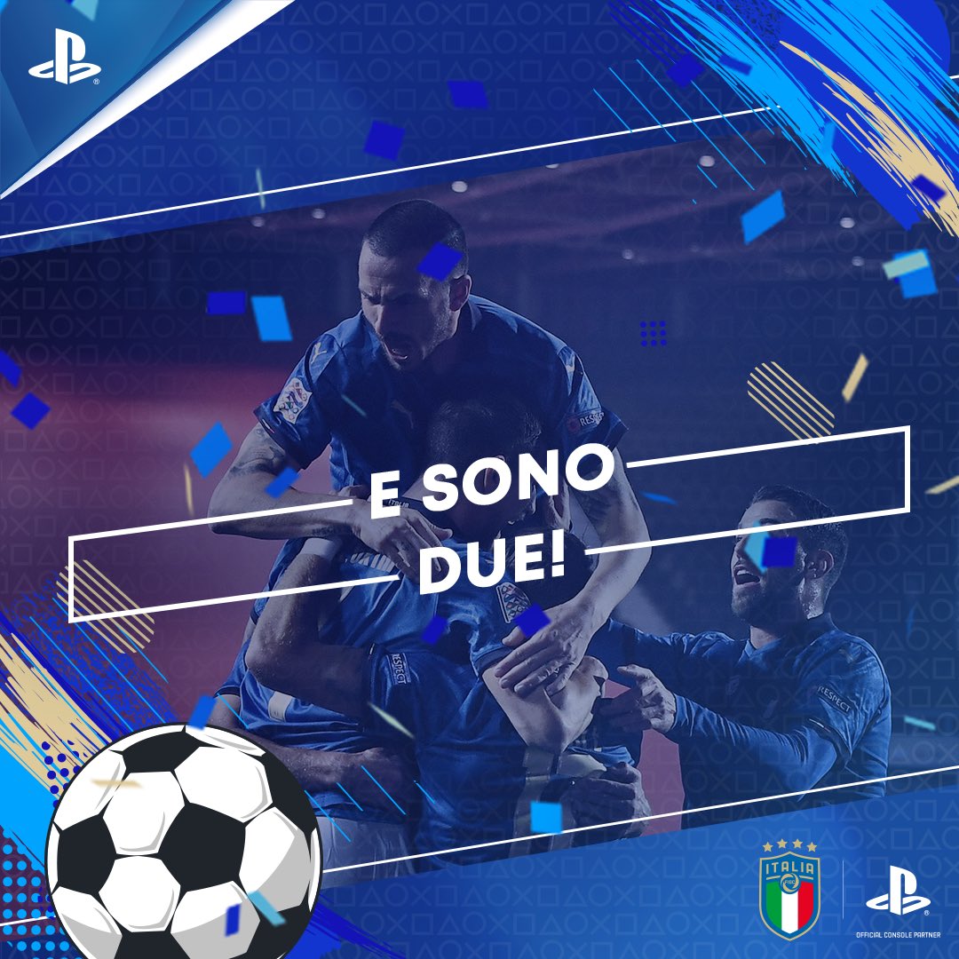 PlayStationIT's tweet photo. Niente smentite, solo conferme. 💙⚽️ Avanti tutta! #ForzaAzzurri #PlaySupporters @Vivo_Azzurro @eNazionaleFIGC https://t.co/LIobKVocK0