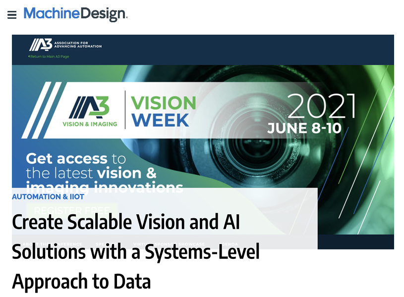 vision_a3's tweet photo. Here's a recap of our #VisionWeek panel 'Create Scalable Vision and AI Solutions with a Systems-Level Approach to Data,' featuring executives from @Intel, @nvidia, @landingAI & @IntegroTech. Thanks @MachineDesign for the great coverage. π https://t.co/mttfcffnqc https://t.co/Iui6S8R9eu