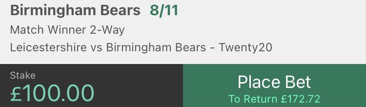 Sportspicks076's tweet photo. Boom we hit the t20 blast bet too 🏏✅💰6-1 now this week which we will take 😏

Telegram Group to contact me = https://t.co/gq4mfN2q6z

VIP Winning Bets = 605
VIP Losing Bets = 365

#T20Blast #Cricketips #Telegram #Tipster #betting #sportspicks #sportstips #Gamblingtwitter https://t.co/LKvZJEcnIk