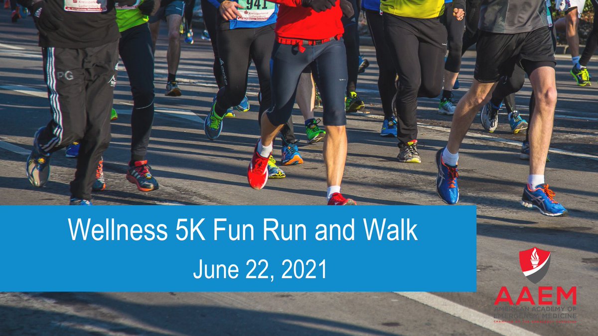 Register for the #AAEM21 5K Fun Run/Walk. You can register for the Fun Run and Walk with your AAEM21 registration. This event will only be available to in-person attendees. ow.ly/2vXk30rK0Ou