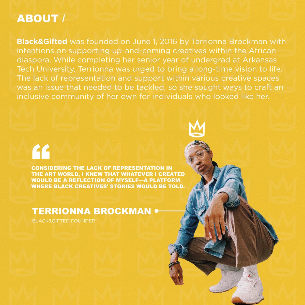 blackngftd's tweet photo. Feels great to be back! Let us reintroduce ourselves:

We [Black&amp;Gifted] value community, local and afar and are dedicated to bridging the gap between Black creatives across the African Diaspora. 🌐👑

#BlackAndGifted https://t.co/HSBycgRH6g