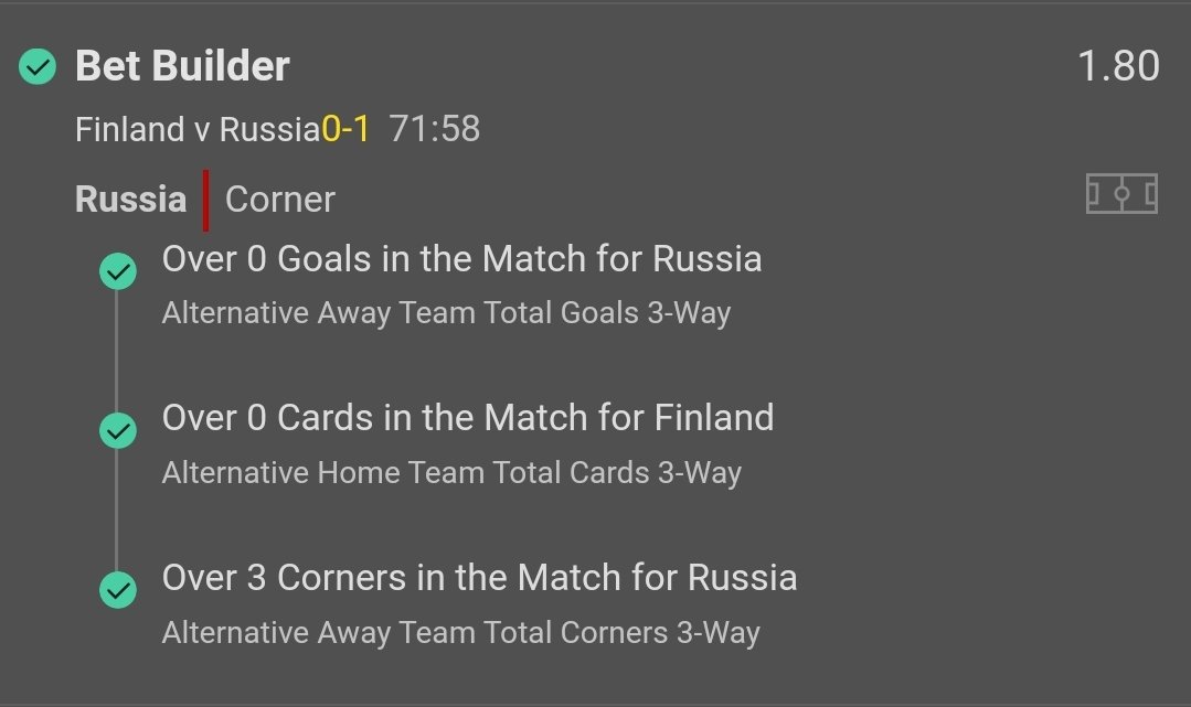 wizard_season's tweet image. - Betbuilder @ 1.80 ✅
- Betbuilder @ 2.05 ✅
- Betbuilder @ 1.80 ✅
- Prematch double @ 2.34 🔥✅

Wizard strikes with a full house folks! 😘

All bets posted here 👉 t.me/wizardcfc

Give me a RT/Like if you made money with me today folks ❤️

#EURO2020