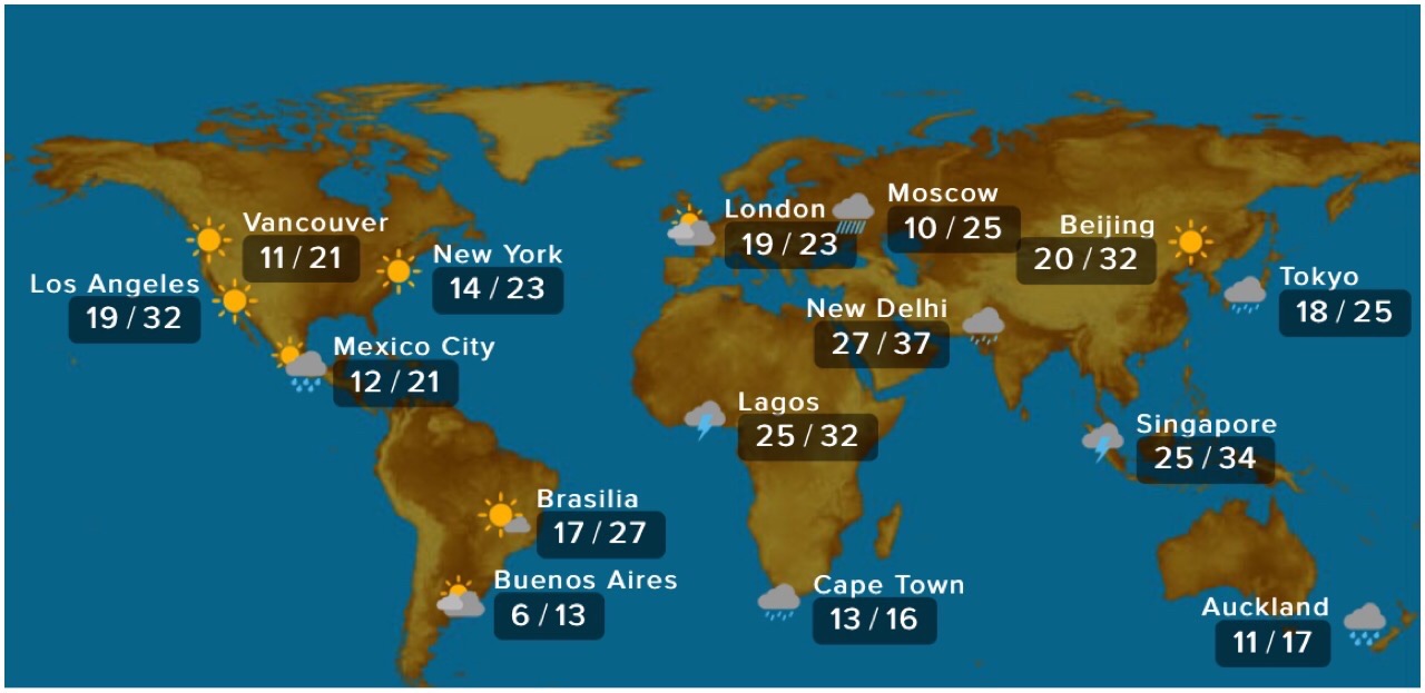 Tsc International News Here Is Your International Weather Forecast For Thursday 17 June 21 Data Supplied By Weather Zone T Co Vxsroy9sbo Twitter