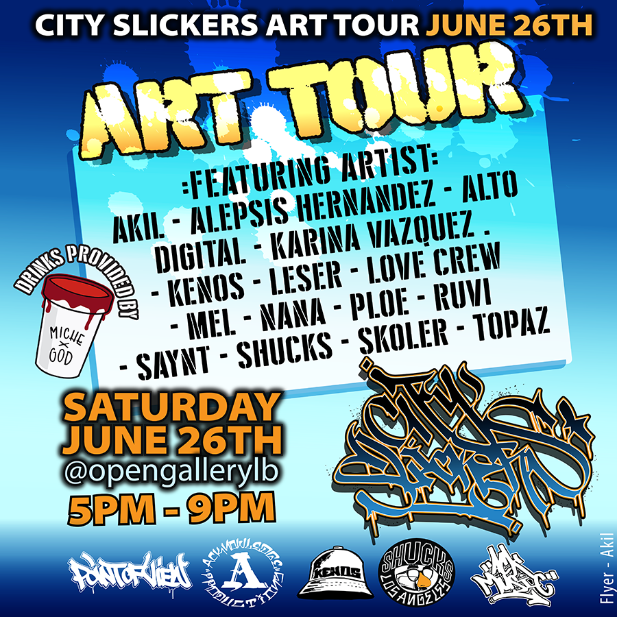 chroniCAvenger's tweet image. team31.studio/city-slickers-…
Next stop on the art tour is Long Beach! Sat 26th come out and check out some art and smkone! #nasacrew #graffiti #kbhcrew