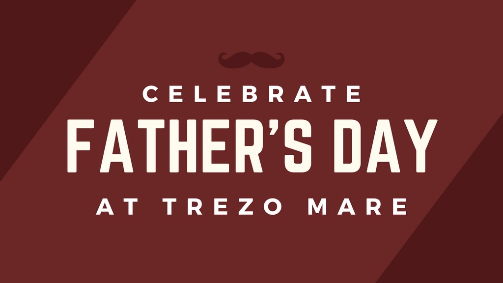 This Father’s Day, we are offering a special a la carte menu your dad will love! The menu features a crisp wedge salad, a juicy 18oz boneless ribeye, and chocolate lava cake with vanilla bean ice cream.
 
See the full menu and make your reservations at trezomare.com/fathers-day.