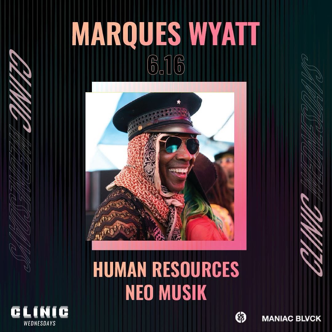 We’re back TONIGHT! 
#ClinicWednesdays x DEEP presents: <a href="/marqueswyatt/">Marques Wyatt</a> with support from <a href="/HRmusicofficial/">Human Resources</a> and #NeoMusik

Tickets still available at the link in our bio! See you all soon ❤️
