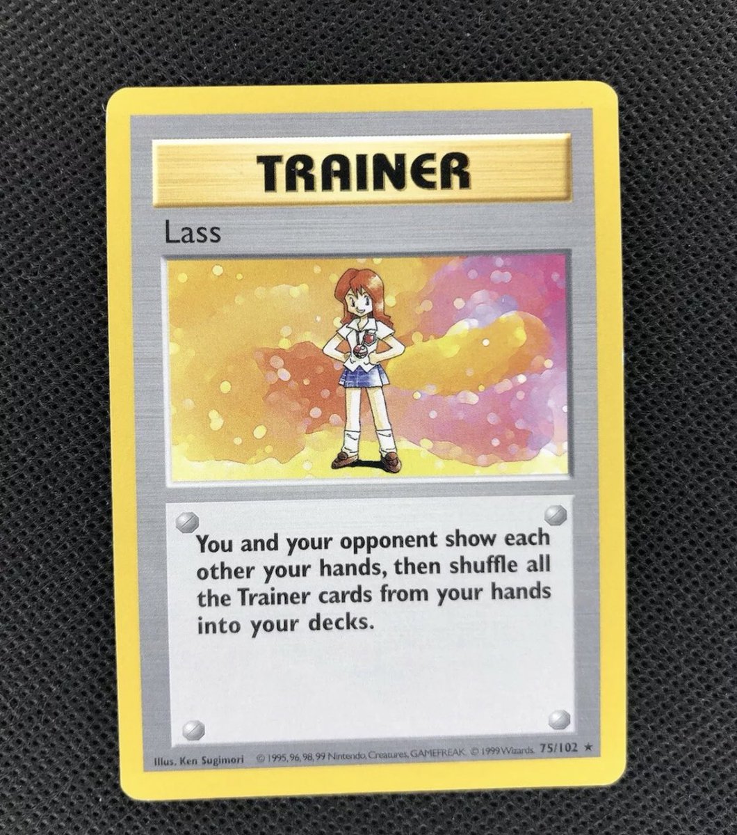 trainercotd's tweet image. The Trainer Card of the Day is Lass!