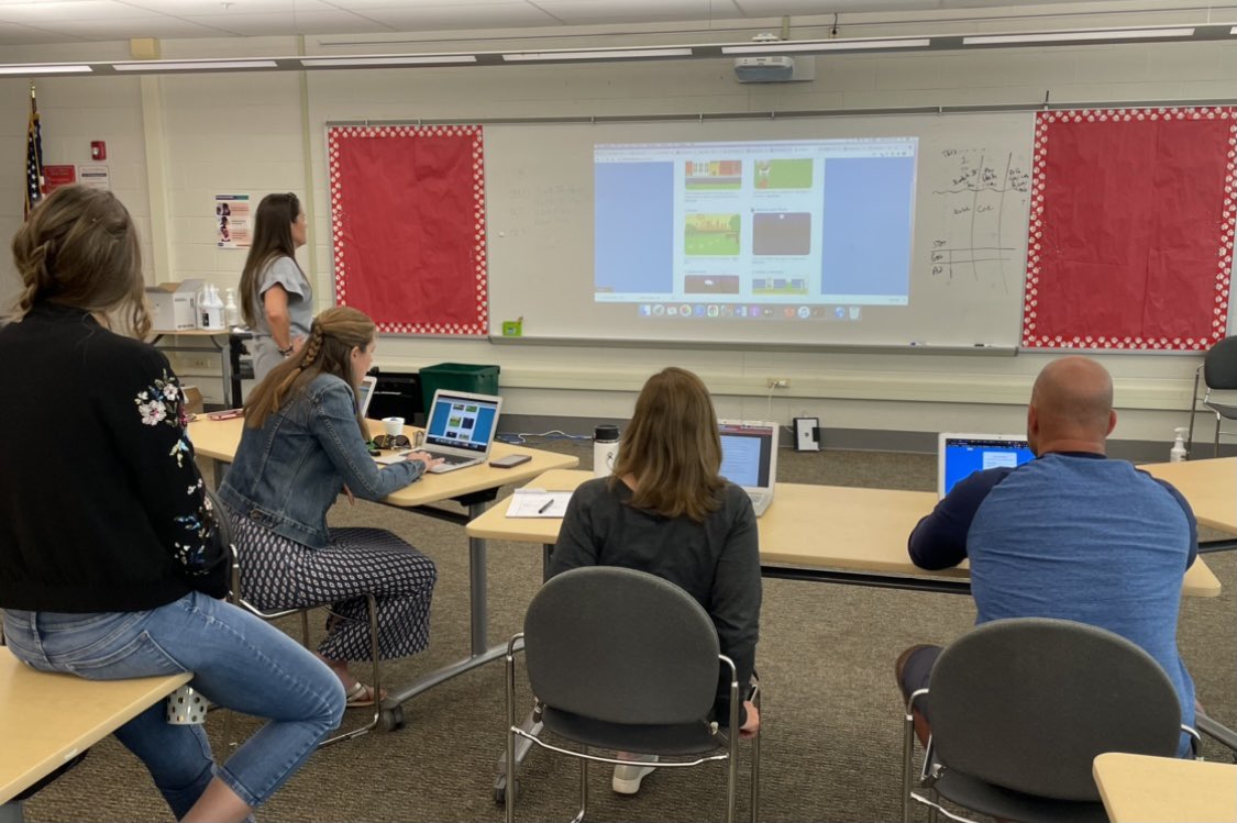 Ojrscience's tweet photo. While summer vacation started @ojrsd for many—a group of dedicated elementary- middle -and high school teachers assembled to align a K-12 robotics and coding curriculum for next year!!!  @microbit #makewonder @cubelets @ozobots @STEM_HUB @fletchasketch18 @litguy6 @ojrsd_supt https://t.co/qmvXaD9C99