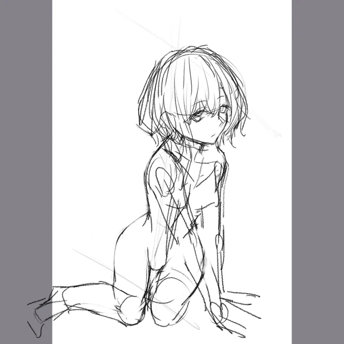 1枚目のラフから円香絵だと誰が分かろうか? 