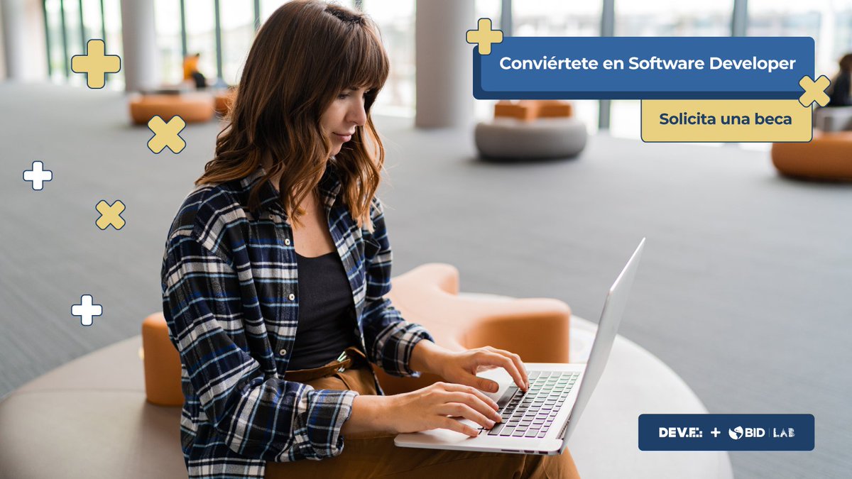 Para 2025, la demanda de #desarrolladoresdesoftware en #ALC será de 1.25 millones. Hoy lanzamos un programa de becas con <a href="/devflatam/">dev.f</a> y <a href="/IDB_Lab/">IDB Lab</a> para ayudar a cerrar la brecha digital regional, en especial con #mujeres y grupos relegados. Para registrarse: devf.la/becas