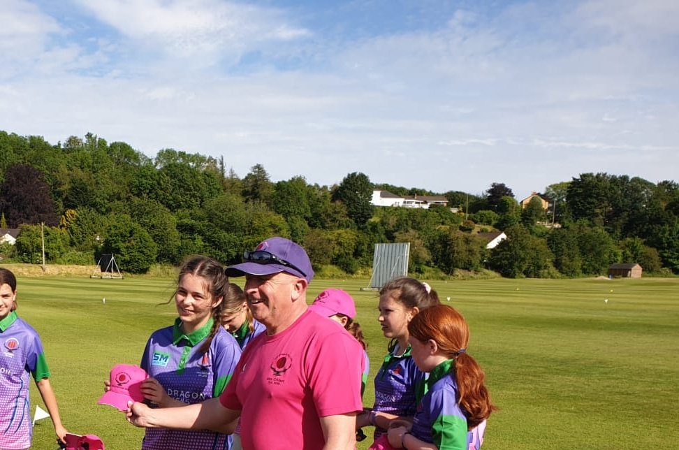 Mari <a href="/AbergavennyCC/">AbergavennyCC 🏏🏏🏏</a> receives her <a href="/SWFalcons2019/">South Wales Falcons Girls Cricket Team</a> cap from coach <a href="/JonMatthews70/">Jonathan Matthews</a> before today's game.

Welcome to the Falcons' Family. Many thanks to our sponsors <a href="/Dragon_Signs/">Dragon Signs</a>  &amp; Usk Properties  for providing the girls with the caps and shirts. #falconsfamily @SMCricketUK #WBCM