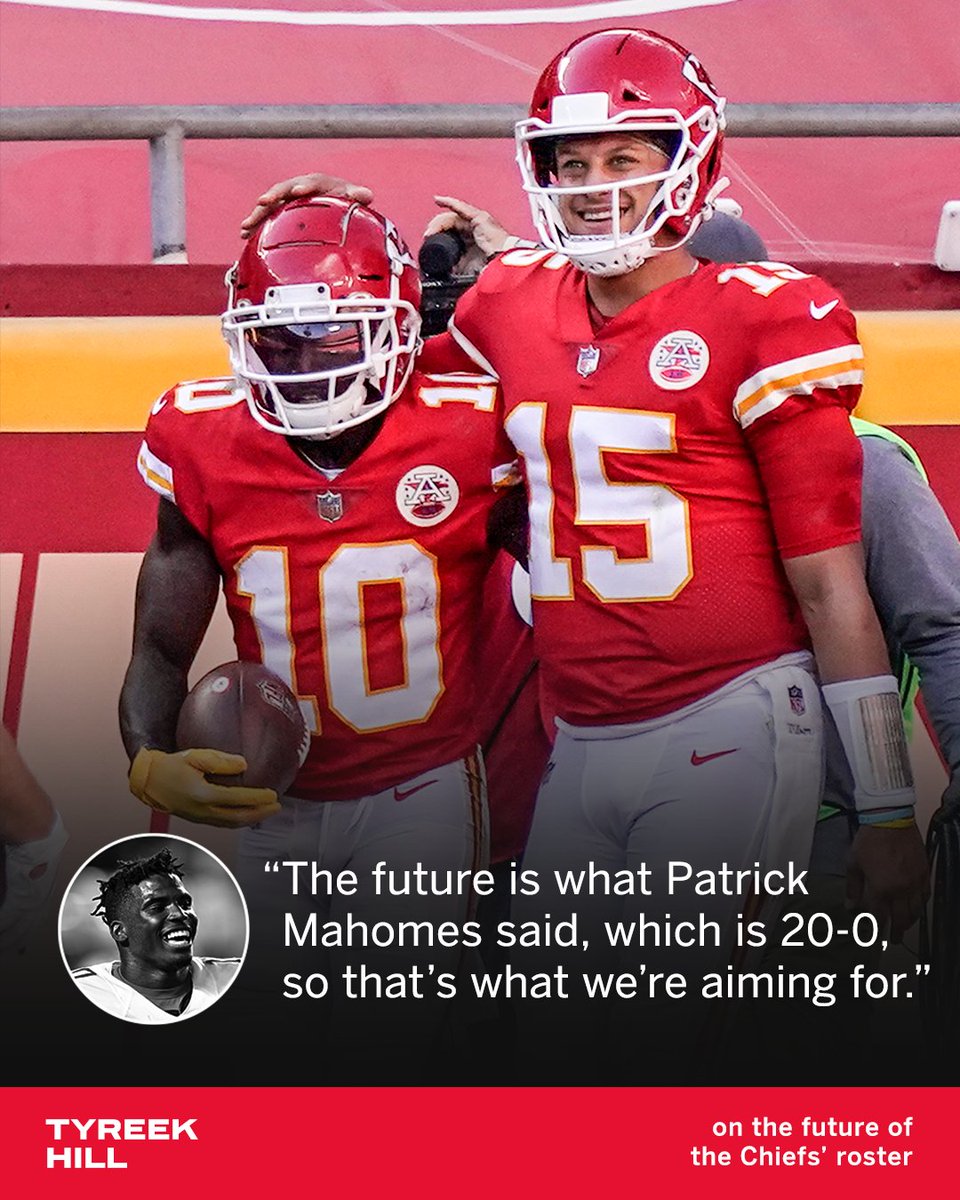 SportsCenter's tweet photo. Tyreek Hill said he and the Chiefs have 20-0 on their mind 👀 https://t.co/21F2Rs6x7a