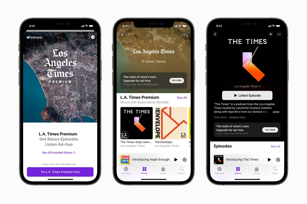 SuperManzanaNet's tweet photo. Apple lanza las subscripciones y los canales de Apple Podcast https://t.co/08pWx91zl2 https://t.co/mPS7SiyCHa