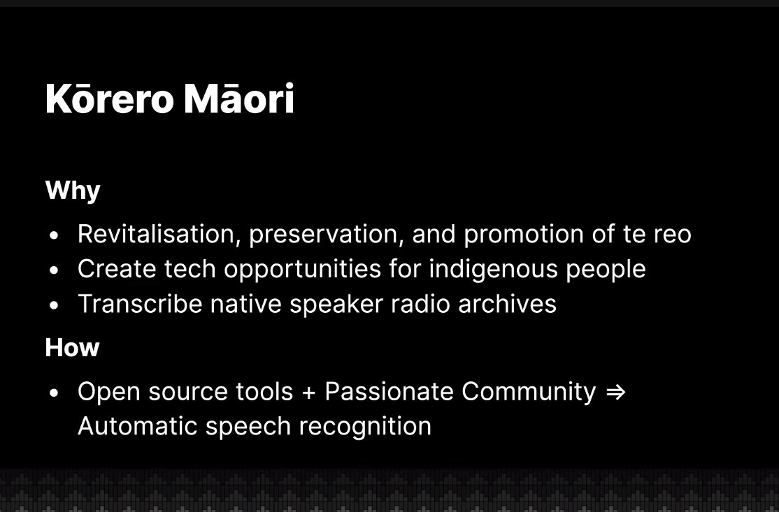 bchasemadethis's tweet photo. "As an Indigenous people, to be able to own — not in a Western sense but in an Indigenous sense — to be able to guard and protect the power to create your own natural language processing tools, rather than having to rely on big tech to be our saviour, is very empowering." #SILS27 https://t.co/xDLpNk8Pzh